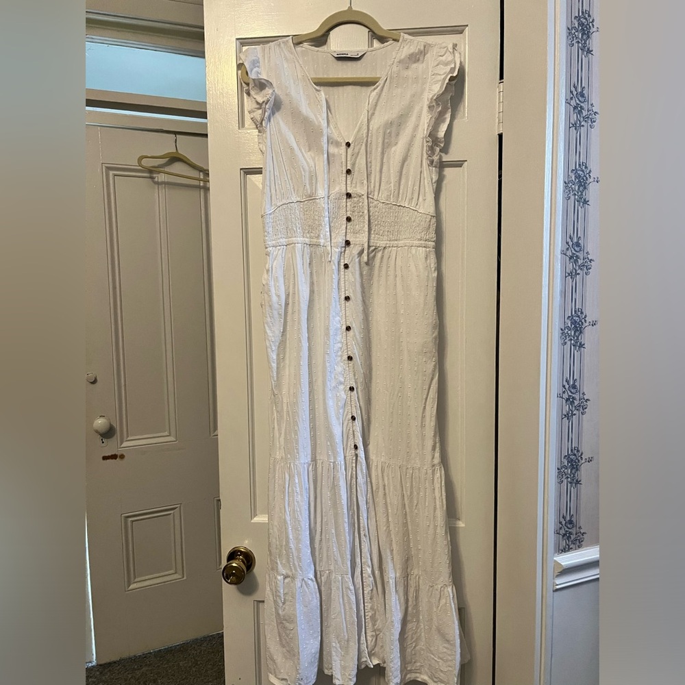 Long, white dress